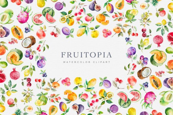 Download Watercolor Fruit Clipart Collection - Fruit clipart Collection