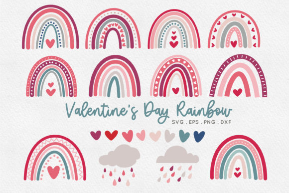 Download Valentine's Day Boho Rainbow&nbsp; - Rainbow Collection