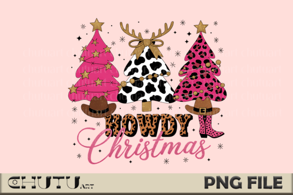 Download Howdy Christmas PNG - Pink Western Trees - Pink Collection