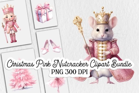Download Christmas Pink Nutcracker Clipart Bundle - Pink Collection