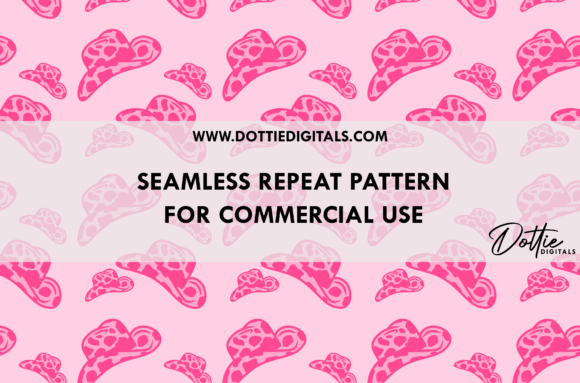 Download Pink Cowgirl Hats Seamless Pattern PNG - Pink Collection