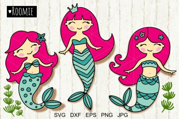 Download Mermaid SVG Mermaid Birthday Party Beach - Premium Bundle