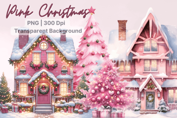 Download Pink Christmas Collection Clipart PNG - Pink Collection